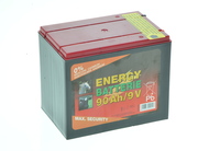 Batteria 9 v - 90 ah elettrificatore recinti - recinzione elettrica per animali